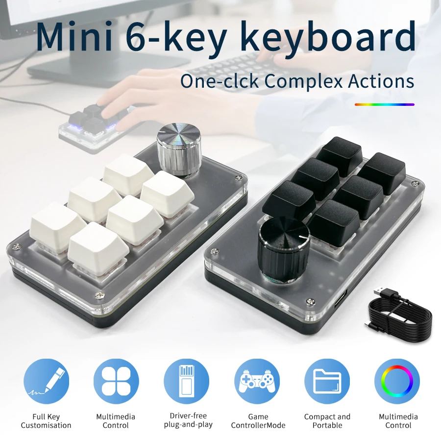 Mini teclado con cable persona - Gaming Keyboard Hot Swappable reseña y precio