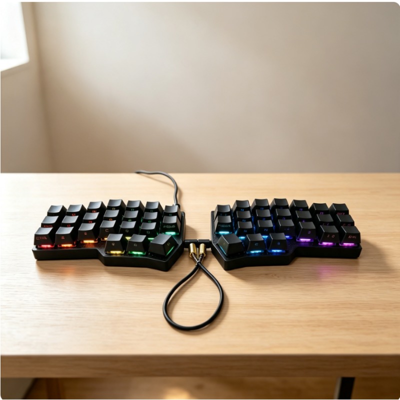 Kit de teclado mecánico con ca - Gaming Keyboard Hot Swappable reseña y precio