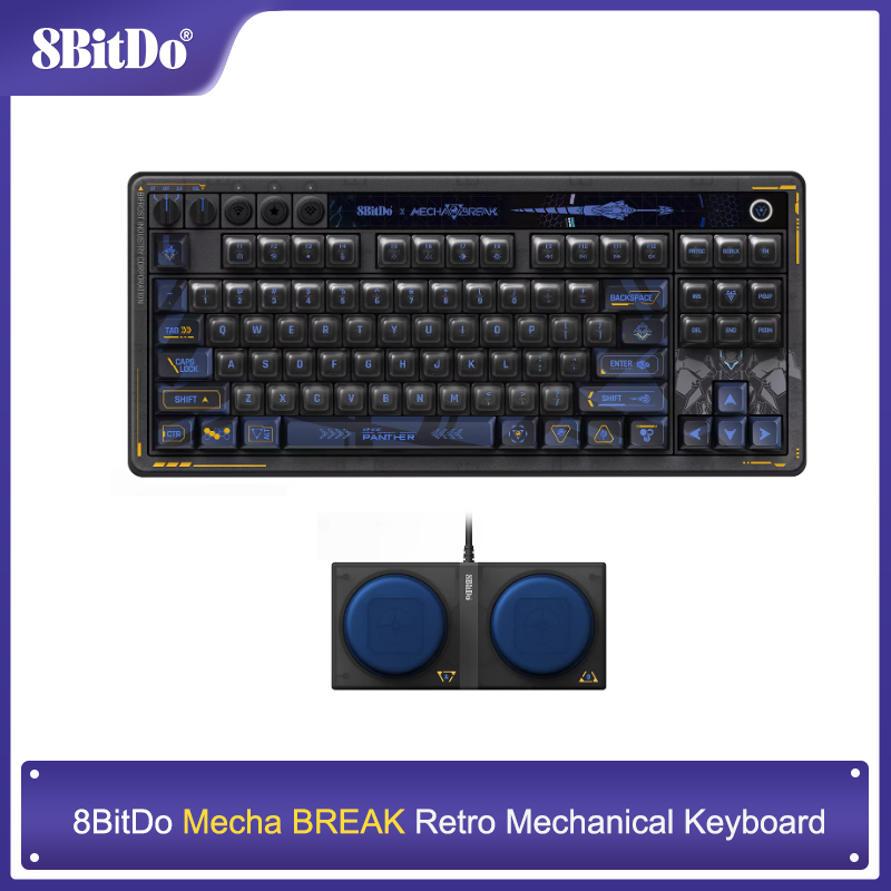 Teclado mecánico retro 8BitDo  - Gaming Keyboard Hot Swappable reseña y precio